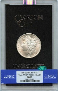 1880-CC VAM 7A �����K���E�_���[ Rev 78 GSA �z�[�h S$1 NGC MS65 (CAC)