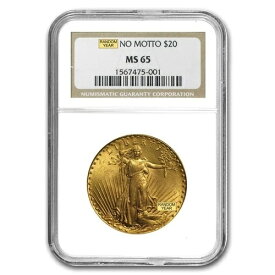 20ドル セント・ゴーデンズ ゴールド ダブルイーグル MS-65 NGC (ランダム)