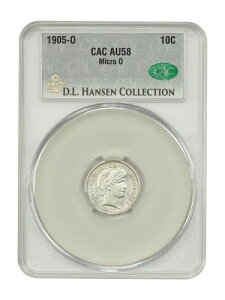 1905-O 10C CACG AU58 (�}�C�N��O) ex: D.L. Hansen - Barber Dime