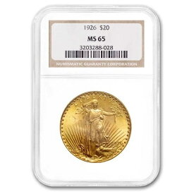 1926年 20ドル セント・ゴーデンズ ゴールド ダブルイーグル MS-65 NGC