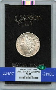 1880-CC VAM 7 �����K���E�_���[ Rev 78 GSA �z�[�h S$1 NGC MS64 (CAC)