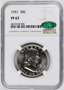 1951�N P �n�[�t�_���[ �t�����N���� NGC PF-67 CAC