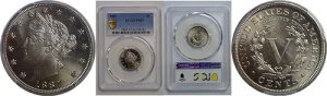 1887�N 5C ���o�e�B�j�b�P�� PCGS �v���[�t 67