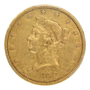 1852�N P �S�[���h �C�[�O���X ���o�e�B�w�b�h PCGS XF-45 CAC