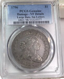 1796�N 1�h�� �h���[�v���� �傫�ȓ��t �����ȕ��� VF PCGS �D�ꂽ�ڍ�