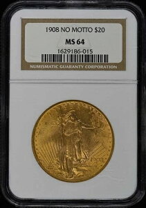 1908�N ���b�g�[�Ȃ� �Z���g�E�S�[�f���X 20�h�� NGC MS64