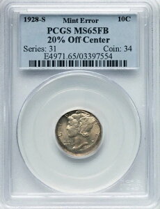 1928-S 10�Z���g �}�[�L�����[�_�C�� PCGS MS65FB �~���g�G���[ 20%�I�t �Z���^�[�N���[�� �t���o���h