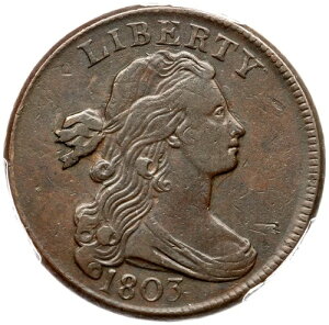 1803 S-259 R-3 PCGS VF 35 �S�[�X�g3 �h���[�v�o�X�g ���[�W�Z���g�R�C�� 1�Z���g