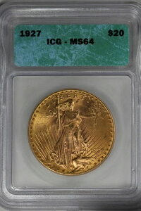 1927�N 20.00 ICG MS 64 20�h�� �S�[���h�s�[�X �T���N�g�K�E�f��-