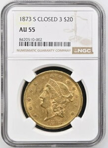 1873 S �_�u���C�[�O���X ���o�e�B�w�b�h NGC AU-55 LOOKS BU