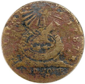 1787 N 2-C R-6- ANACS VG 10 �ڍ� FUCIO Club Rays Fugio Cent Colonial Copper