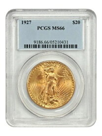 1927年 $20 PCGS MS66 - セント・ゴーデンズ $20