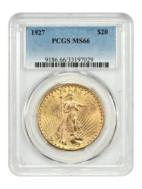 1927年 $20 PCGS MS66 - セント・ゴーデンズ $20