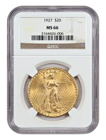 1927年 $20 NGC MS66-St.ゴーデンス $20-