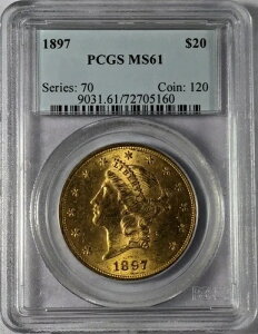1897�N �_�u���C�[�O���X ���o�e�B�w�b�h PCGS MS-61