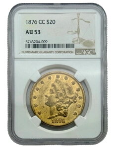 1876-CC 20�h�����݃_�u���C�[�O���ANGC AU53�A�I���W�i���\�ʁB�J�[�\���V�e�B���s�B