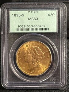 1895�N S �_�u���C�[�O���X ���o�e�B�w�b�h PCGS MS-63 OGH