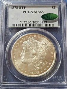 1878�N 8TF ���[�K���h�� PCGS MS65 CAC! ��Εi���̃����X�^�[!!-