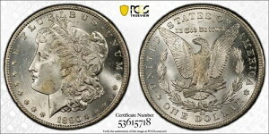 1890-CC �����K����� $1 PCGS �S�[���h�V�[���h MS64 �������� - #53615718