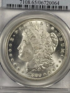 1880/79-CC �����K���E�_���[ 1.00�h���BPCGS MS 65�B78�̗��ʁB�t���X�e�B�E�W�F���B