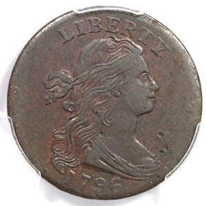 1796 S-102 R-4 PCGS XF �ڍ� �h���[�v�o�X�g ���[�W�Z���g�R�C�� 1�Z���g