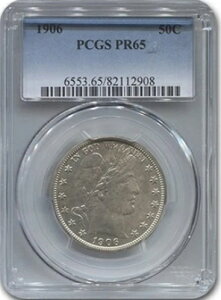 :1906-P 50�Z���g �o�[�o�[ �n�[�t�h�� �W�F���v���[�t PCGS PF-65 �� ��|�b�v �ō��O���[�h