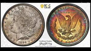 1884�N O �����K���E�_���[ PCGS �S�[���h�V�[���h MS64 �e�B�f�B�E�n�E�X�E�����X�^�[ ���C���{�[�g�[��