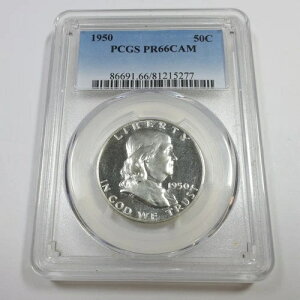 1950�N P PCGS PR66 CAMEO - �V���o�[ �x���E�t�����N���� �n�[�t�h�� 50�Z���g �č��R�C�� #56134A