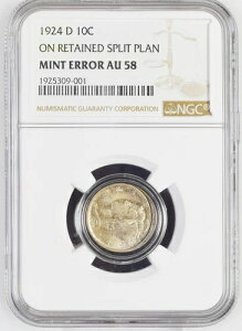 1924-D NGC AU58 ����ۑ������v�����V�F�b�g�}�[�L�����[�_�C�� ���Ɋ� 10�Z���g