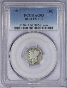 1919�N �}�[�L�����[�_�C�� 10�Z���g PCGS AG03 AG3 - DDO �_�u���_�C �\�� FS-101 �󏭁ILB