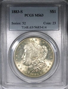 1883-S �����K���E�_���[ PCGS MS63 ��v���t $1 ���C�g�g�[���R�C��
