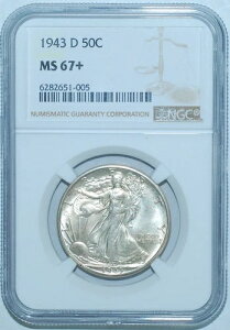 1943�N D NGC MS67+ �E�H�[�L���O�E���o�e�B�E�n�[�t�_���[