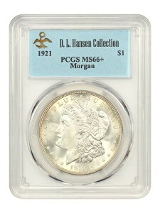1921�N �����K�� $1 PCGS MS66+ ex: D.L. �n���Z��