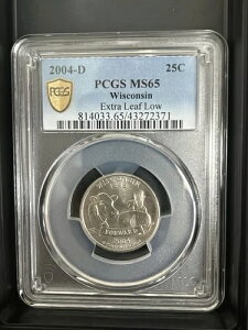 2004-D �E�B�X�R���V���B�N�H�[�^�[ 25�Z���g PCGS MS65�A�G�N�X�g�����[�t ���[�o���G�e�B
