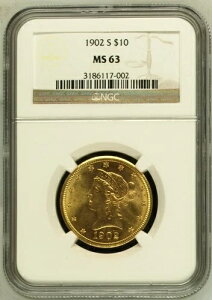 1902�N S �S�[���h �C�[�O���X ���o�e�B�w�b�h NGC MS-63
