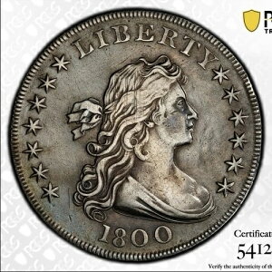 1800�N �h���[�v���� �h�� $1 BB-191�AAMERICAI PCGS XF �ڍ�