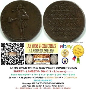 1796 GB �R���_�[ �n�[�t�y�j�[ - �T���[ - �����x�X - D & H 11 - �� - CT 973