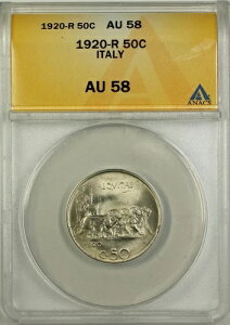 1920-R �C�^���A 50 �Z���e�V�~ �R�C�� ANACS AU-58 ���[�}