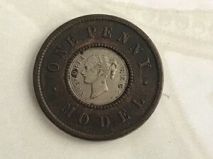 1844�N�� 1�y�j�[���f�� �j�b�P�������� �����������O 3.50g 22mm TC# 375285