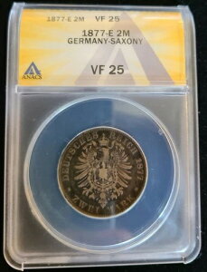 1877-E �h�C�c���B �U�N�Z�����A���x���e�B�[�k ��� 2 �}�[�N ANACS VF 25 �U�N�Z�� �A���x���g
