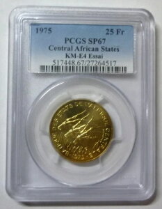 1975�N �����A�t���J���� - 25�t���� - ����A���e���[�v - ESSAI - PCGS SP67