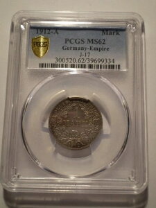 12SAX4 �h�C�c 1912 A �V���o�[�}�[�N PCGS MS 62