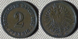 �h�C�c�鍑�F1875B 2 Pf. XF- AU #2 IR113169