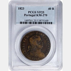 1823 �|���g�K�� 40 ���C�B PCGS VF25.KM-370