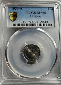 �E���O�A�C 1936-A Centesimo PCGS MS66�I�f���炵����΁I