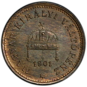 �n���K���[ 1901 KB 1 Fill?r Better Date PCGS MS64BN �}�W������ Kir?lyi V?lt?p?nz�AC9
