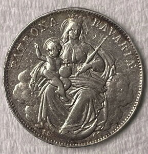 1867�N - �h�C�c�A�M - �o�C�G���� - Patrona Vereinsthaler - �V���o�[ - KM877
