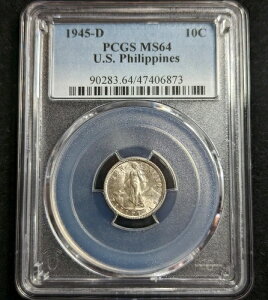 1944-D 10�Z���^�{ PCGS MS64 �č� �t�B���s�� 10�Z���g��� 90283.64/47406873