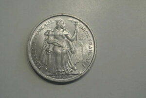 ESSAI ETABLISSEMENT FRANCAIS OCEANIE 5 FRANCS ALU 1952 UNC �u�����A���g�t���b�y ���A