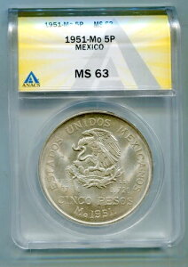 ���L�V�R 5�y�\ 1951 KM-467 Anacs MS-63 lotsep3101